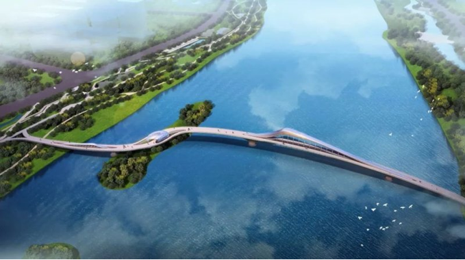 曹娥江城市人行橋